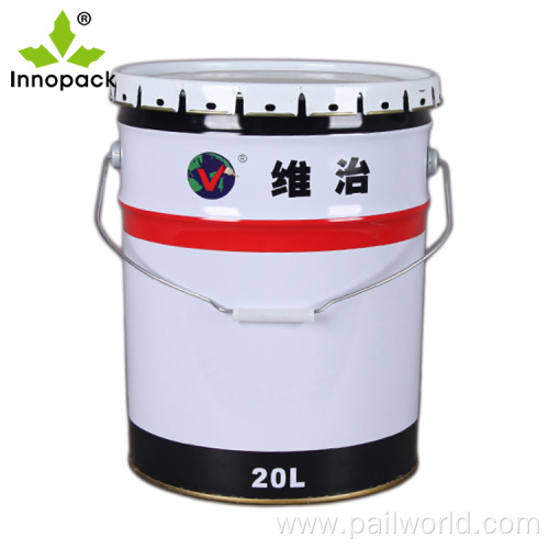 5 gallon pail with lid and handle